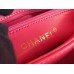 Chanel 23S Trendy CC in medium size 25, peach pink, lambskin, light gold-tone hardware, Hass Factory leather, 17x25x12cm