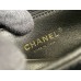 Chanel 23S Trendy CC in medium size 25, black, lambskin, light gold-tone hardware, Hass Factory leather, 17x25x12cm