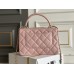 Chanel 23S Trendy CC in medium size 25, light pink, lambskin, light gold-tone hardware, Hass Factory leather, 17x25x12cm