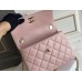 Chanel 23S Trendy CC in medium size 25, light pink, lambskin, light gold-tone hardware, Hass Factory leather, 17x25x12cm