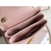 Chanel 23S Trendy CC in medium size 25, light pink, lambskin, light gold-tone hardware, Hass Factory leather, 17x25x12cm