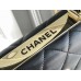 Chanel Classic Trendy CC in medium size 25, black, lambskin, light gold-tone hardware, Hass Factory leather, 17x25x12cm