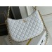 Chanel 23B Hobo Chain Bag, large size 29, white, lambskin, Hass Factory leather, gold-tone hardware, 18x29x2cm