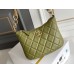 Chanel 23A Hobo Bag in Calfskin Leather, Avocado Green, Gold Hardware, Hass Factory Leather, Dimensions: 19x24x5cm.