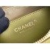 Chanel 23A Hobo Bag in Calfskin Leather, Avocado Green, Gold Hardware, Hass Factory Leather, Dimensions: 19x24x5cm.