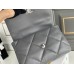 Chanel 19 Bag 22S in Gray with Silver Hardware, Medium 30, Lambskin Leather, Hass Factory Leather, 30x20x10cm.