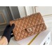 Chanel Classic Flap bag Medium 25 Caramel Silver Hardware Lambskin Hass Factory leather 25x16x7cm