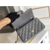 Chanel Classic Flap bag Mini 20 Grey Champagne Gold Hardware Lambskin Hass Factory leather 13x20x6cm