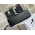 Chanel Classic Flap bag Mini 20 Black Silver Hardware Lambskin Hass Factory leather 13x20x6cm