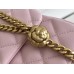 Chanel Classic Flap bag Small 23 Pink Gold Hardware Camellia Clasp Lambskin Hass Factory leather 15x23x6cm