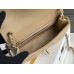 Chanel 22C Classic Flap bag Mini 20 Gold Ball Apricot Gold Hardware Lambskin Hass Factory leather 13x20x7cm