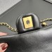 Chanel 22C Classic Flap bag Mini 20 Woven Gold Ball Black Gold Hardware Lambskin Hass Factory leather 13x20x7cm