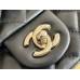 Chanel 23C Classic Flap bag Mini 20 Black and White Checkered Gold Ball Black Champagne Gold Hardware Lambskin Hass Factory leather 13x20x7cm