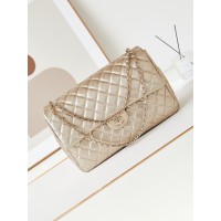 Chanel 24C AIRPORT BAG LAMBSKIN Gold LEATHER WITH light gold HARDWARE 40X26X12CM SUPER LARGE