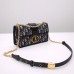 Dior 30 Montaigne East-West Small 21.5 Classic Oblique Leather Patch Removable Chain Shoulder Strap Model: 9011S Size: 21.5 x 12 x 6 cm