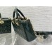 Lady Dior Dioramour Bag, paint leather, Medium 26, green with Gold Hardware, Size: 26x6x14cm