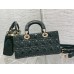 Lady Dior Dioramour Bag, paint leather, Medium 26, green with Gold Hardware, Size: 26x6x14cm