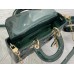 Lady Dior Dioramour Bag, paint leather, Small 22, green with Gold Hardware, Size: 22x6x12cm