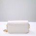 Dior 30 Montaigne Avenue Bag, White, Full Leather, Gold Hardware, Small 22.5, Model 2303, Size: 18x4.5x10cm