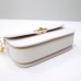 Dior 30 Montaigne Avenue Bag, White, Full Leather, Gold Hardware, Small 22.5, Model 2303, Size: 18x4.5x10cm