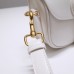 Dior Bobby Bag, White, Gold Hardware, Small 18, Model 2020, Size: 18x14x5cm