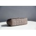 Dior Caro Chain Bag, Brown, Gold Hardware, Calfskin, Large 28, Size: 28x17x9cm