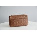 Dior Caro Chain Bag, Brown, Gold Hardware, Calfskin, Large 28 , Size: 28x17x9cm