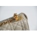 Dior Caro Chain Bag, Apricot, Gold Hardware, Calfskin, Medium 25, Size: 25.5x15.5x8cm