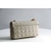 Dior Caro Chain Bag, White, Gold Hardware, Calfskin, Large 28 , Size: 28x17x9cm