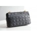 Dior Caro Chain Bag, Black, Gold Hardware, Calfskin, Large 28 , Size: 28x17x9cm