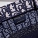 Dior Book Tote, Classic Blue Oblique Embroidery, Medium 36, Size: 36x27x16cm
