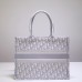 Dior Book Tote, Classic Grey Zoo Oblique Embroidery, Medium 36, Size: 36x27x16cm