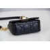 Dior Caro 2023 Micro Mini (Style: 2023 Mini) Soft Calfskin, Black, Gold Hardware, Size: 13x8x4cm