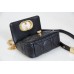 Dior Caro 2023 Micro Mini (Style: 2023 Mini) Soft Calfskin, Black, Gold Hardware, Size: 13x8x4cm