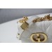 Dior Caro 2023 Micro Mini (Style: 2023 Mini) Soft Calfskin, White, Gold Hardware, Size: 13x8x4cm
