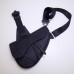 Dior 2023 New Men's Saddle, Black Full Leather, Style: 83146, Size: 20x28.6x5cm
