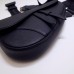 Dior 2023 New Men's Saddle, Black Full Leather, Style: 83146, Size: 20x28.6x5cm
