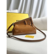 Fendi First 26 All Leather Brown 26cm