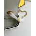 Fendi Baguette Medium 24 Chain White All Leather Gold Buckle 24x14.5x7cm 7001