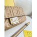 Fendi Baguette Medium 27 Chain Yellow All Leather Gold Hardware 27x15x6cm 211