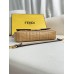 Fendi Baguette Medium 27 Chain Yellow All Leather Gold Hardware 27x15x6cm 211