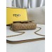 Fendi Baguette Mini 19 Chain Yellow All Leather Gold Buckle 19x11.5x4cm