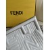 Fendi First 25 All Leather Embossed White 25x18x9cm