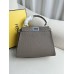 Fendi Peekaboo Small 23 Gray Silver Hardware 23x18x12cm 8BN266