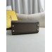 Fendi Peekaboo Small 23 Gray Silver Hardware 23x18x12cm 8BN266