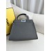 Fendi Peekaboo Small 23 Dark Gray Silver Hardware 23x18x12cm 8BN266