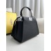 Fendi Peekaboo Small 23 Black Silver Hardware 23x18x12cm 8BN266