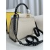 Fendi Peekaboo Small 23 Light Gray Gold Hardware 23x18x12cm 8BN266