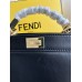 Fendi Peekaboo I See You Mini 20 Black Gold Clasp 20x15.5x11cm