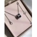 Bvlgari B.ZERO1 Necklace Black ceramic silver (Only 1 pcs of free zone each order)